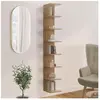 IDMARKET Etagère murale suspendue double position CHIARA 8 étagères fa...