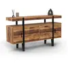IDMARKET Buffet 140 cm AUSTRIA 4 portes pieds épingle