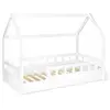 IDMarket Lit Cabane Enfant 80 X 160 Cm Neree Blanc