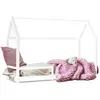 IDMarket Lit Cabane Enfant 90 X 190 Cm Nessi Blanc
