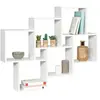 Idmarket - Etagère murale double position lucas blanche