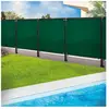 ID MARKET - Brise vue renforcé 2 x 10 m vert 220 gr/m² luxe pro
