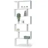 IDMARKET Etagère bibliothèque SOFIA forme S bois blanc 189 cm