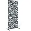 IDMARKET PANNEAU DÉCORATIF UNIVERSEL 150 X 50 CM FLOWER GRIS