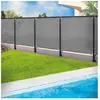 Brise vue renforcé - IDMARKET - 1,5 x 10 M - Gris clair - 220 gr/m²