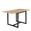 IDMARKET Table à manger extensible rectangle DETROIT 6-8 personnes design industriel 80-160 cm