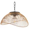 IDMARKET Lampe Solaire Extérieure Sydney Suspension En Métal Effet Rotin