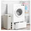 IDMARKET Support pour machine à laver 63 x 54 cm socle réhausseur en m...