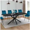 IDMARKET Table à manger extensible rectangle ALASKA 6-10 personnes eff...
