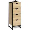 IDMARKET Meuble de rangement 4 tiroirs DETROIT 30 cm chiffonnier d'app...