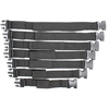 Lot de 7 Sangles Attaches Camisole Claps Noires  