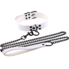 Collier-Laisse Punk Blanc  