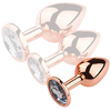 Plug Bijou anal PinkyGold S 6.5 x 2.7cm Bijou transparent  