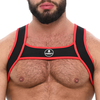 Harnais Néoprène Zeus Noir-Rouge noir S/M