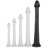 Gode long Whale Dildo XXL 55 x 7.5cm - Pointe 6.3cm Noir  