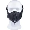Masque en cuir avec Zip  