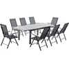 Concept-Usine Ravenne 8. Salon De Jardin En Aluminium 8 Places Gris