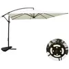Concept-Usine Solenzara À Led Écru : Parasol À Led Déporté 3x3m