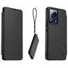 Etui avec cordon XIAOMI 13 Lite premium noir avec Dragonne