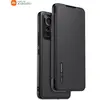 Etui à rabat avec touché peau Made For Xiaomi pour Xiaomi 12 Lite Noir