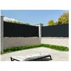 NO NAME Clôture panneau plein Gris anthracite L 1911 x H 515 mm 3 lames