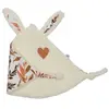 BB & Co Doudou attache sucette Caramel forest lapin petit coeur (35 x 25 cm)