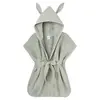 BB & Co Peignoir de bain Soft bambou vert de gris (0-2 ans)
