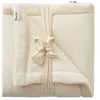 BB & Co Couverture polaire double gaze de coton Mousse de lait (70 x 100 cm)