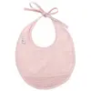 BB & Co Bavoir naissance bi-matière pétale