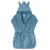 BB & Co Peignoir de bain soft bambou pierre bleue (0-2 ans)