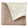 BB & Co Couverture polaire en coton gaufré Latte (75 x 120 cm)