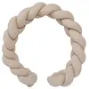 BB & Co Tresse décorative ouatinée en coton gaufré Latte (200 cm)