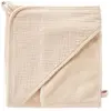 BB & Co Cape de bain bambou + gant Biscuit (70 x 70 cm)