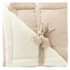 BB & Co Couverture polaire double gaze de coton biscuit (70 x 100 cm)