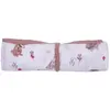 Lange en double gaze de coton gaufré clairière et Mocha