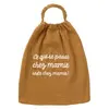 BB & Co Serviette élastique chez mamie en gaze de coton havane