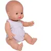 Barboteuse froufrou pour poupée en gaze de coton blanc
