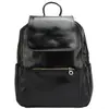 Sac à dos - TONY & PAUL - BRITTANY - Cuir noir - 100% cuir de veau - 29x13x40cm