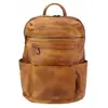 Sac à dos - TONY & PAUL - TIZIANO - Cuir marron clair - 100% cuir de veau - 28x19x43cm
