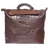 Sac de voyage - TONY & PAUL - WEEKENDER - Cuir marron foncé - 100% cui...