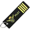 CLJ - Porte-clés - PILOT - Pilote de ligne - Aviation - noir et jaune ...