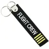 CLJ - Porte-clés - FLIGHT CREW - Noir et blanc - Voyage - Urgence