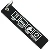 CLJ - Porte-clés - EAT SLEEP RIDE - Noir et blanc - Métiers - Urgence