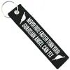 CLJ - Porte-clés - NEVER RIDE FASTER - Noir et blanc - Voyage - Urgenc...