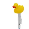 Thermomètre flottant canard pour piscine avec cordon - Linxor