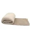 Couverture, plaid polaire 150 x 200 cm en flanelle ultra doux - Beige ...