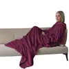 Couverture polaire plaid intégral avec manches et poche - Adulte 210 x...