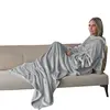 Couverture polaire plaid intégral avec manches et poche - Adulte 210 x...
