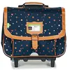 Schooltas Tann's ETOILE MARINE TROLLEY CARTABLE 38CM Blauw