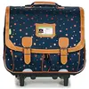 Schooltas Tann's ETOILE MARINE TROLLEY CARTABLE 41CM Blauw